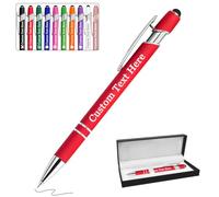 Fino a 300 Pezzi Penna Personalizzata con Incisione Penne personalizzate con testo del logo Regali personalizzati per uomini donne Insegnante Boss Affari Compleanno Ufficio