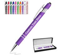 Fino a 300 Pezzi Penna Personalizzata con Incisione Penne personalizzate con testo del logo Regali personalizzati per uomini donne Insegnante Boss Affari Compleanno Ufficio