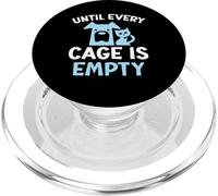 Fino a quando ogni gabbia è vuota Diritti degli animali salvatori animali PopSockets PopGrip per MagSafe