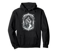 Fino alla Morte Eterna Devozione Gotica Scheletro Maiden Abbraccio Felpa con Cappuccio