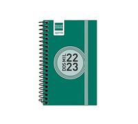 Finocam - Agenda 2022 2023 Espir Colore Settimana Vista Orizzontale Settembre 2022 - Agosto 2023 (12 mesi) Verde Spagnolo