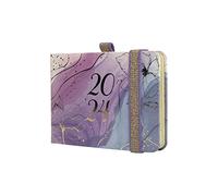 Finocam - Agenda 2024 Minimal Design Settimana Vista Verticale Gennaio 2024 - Dicembre 2024 (12 mesi) Goldy Spagnolo