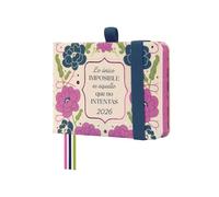 Finocam - Agenda 2026 Settimana Vista Verticale | Gennaio - Dicembre (12 mesi) | Agenda annuale 2026 con gomma e 3 nastri a maglia | Copertina rigida Minimal Design - Impossibile - Italiano