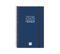 Finocam - Agenda con blocco note DuoBand 2026 1 Giorno Pagina Gennaio 2026 - Dicembre 2026 (12 mesi) Rosso Spagnolo