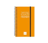 Finocam - Agenda con blocco note DuoBand 2026 Settimana Vista Orizzontale Gennaio 2026 - Dicembre 2026 (12 mesi) Nero Spagnolo