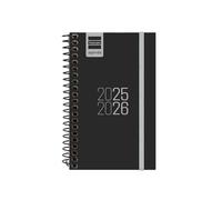 Finocam - Agenda Espir Corso 2025 2026 Settimana Vista Orizzontale Settembre 2025- Agosto 2026 (12 mesi) Nero Catalano