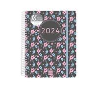 Finocam - Agenda Ikon 16 Mesi 2023 2024 1 Giorno per Pagina Settembre 2023 - Dicembre 2024 (16 mesi) Fiori Internazionale