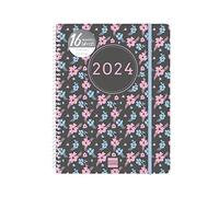 Finocam - Agenda Ikon 16 Mesi 2023 2024 Settimana Layout Verticale Settembre 2023 - Dicembre 2024 (16 mesi) Fiori Internazionale