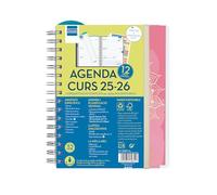 Finocam - Agenda Insegnante Magistrale Personalizzabile Corso 2025 2026 Settimana Vista Orizzontale Settembre 2025- Agosto 2026 (12 mesi) Mandala Catalano