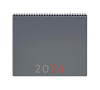 Finocam - Agenda Planner + Appunti Layout Mensile 2026 Layout Mensile + appunti Gennaio 2026 - Dicembre 2026 12 mesi Grigio Internazionale, Medio - 250x200 mm