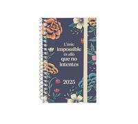 Finocam - Agenda Spiral Design Collection 2025 Settimana Vista Orizzontale Gennaio 2025 - Dicembre 2025 (12 mesi) Impossibile Catalano