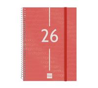 Agenda Finocam YEAR Rosso A5 15,5 x 21,2 cm 2026