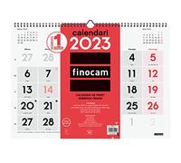 Finocam - Calendario 2023 Neutro da Parete Numeri Grandi Gennaio 2023 - Dicembre 2023 (12 mesi) Catalano