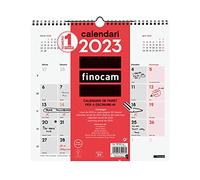 Finocam - Calendario 2023 Neutro da Parete per Scrivere Gennaio 2023 - Dicembre 2023 (12 mesi) Catalano