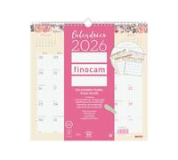 Finocam - Calendario da parete 2026 1 mese per pagina gennaio - dicembre 2026 (12 mesi) | Calendario 2026 da notare | Pianificatore mensile Design - Italiano
