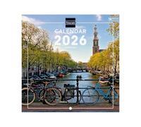 Finocam - Calendario da parete 2026 18 x 18 cm Mese Vista Gennaio - Dicembre 2026 + Sep.- Dic. 2025 4 mesi ridotti | Calendario 2026 | Immagini Amsterdam - Internazionale, Muro Imagini