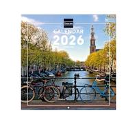 Finocam - Calendario da parete 2026 30 x 30 cm Mese Vista Gennaio - Dicembre 2026 + Sep.- Dic. 2025 4 mesi ridotti | Calendario 2026 | Immagini Amsterdam - Internazionale, Muro Imagini