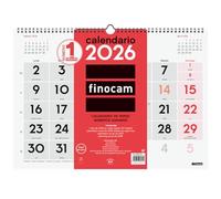 Finocam - Calendario da Parete Numeri Grandi 2026 Mese Vista Gennaio - Dicembre 2026 (12 mesi) | Calendario 2026 | Planner mensile Neutro - Italiano