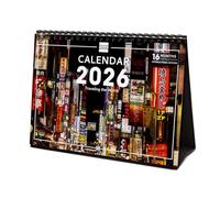 Finocam - Calendario da tavolo 2026 Mese Vista Gennaio - Dicembre 2026 + Sep.- Dic. 2025 4 mesi ridotti | Calendario 2026 | Traveling Immagini - Internazionale, Tavolo Imagini, S - 210x150 mm