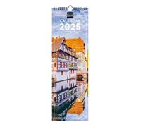 Finocam - Calendario Immagini da Parete Spirale 15x48 Internazionale 2025 Layout Mensile Gennaio 2025 - Dicembre 2025 (12 mesi) Charming Internazionale