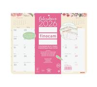 Finocam - Calendario magnetico 2026 1 mese per pagina gennaio - dicembre 2026 (12 mesi) | Calendario 2026 da notare | Pianificatore mensile Design Block - Italiano