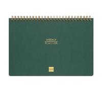 Finocam Haiku Planner settimanale non datato | Layout Settimanale Verticale | Verde · Internazionale - Planner