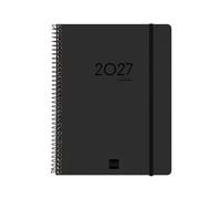 Finocam Ikon Agenda 16 Mesi 2026 2027 | Nero | Internazionale. Layout Settimanale Verticale. Luglio 2026 - Dicembre 2027. Organizzazione e Pianificazione