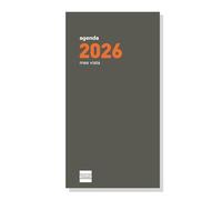 Finocam - Ricambio agenda 2026 Mese Vista | Gennaio - Dicembre (12 mesi) | Ricarica annuale agenda piatta P497C con note, telefoni e calendari - Catalano