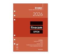 Finocam - Ricambio annuale Open 2026 Settimana Vista Orizzontale Gennaio 2026 - Dicembre 2026 (12 mesi) Spagnolo