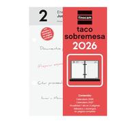 Finocam - Taco Desktop 2026 2 Pagine Giorno Gennaio 2026 - Dicembre 2026 (12 mesi) Neutro Spagnolo