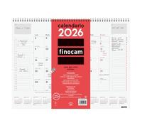 Finocam - Vade Espiral Mese Vista 2026 Mese Vista Gennaio 2026 - Dicembre 2026 (12 mesi) Neutro Spagnolo