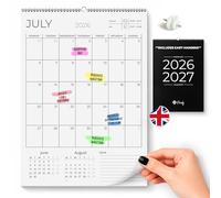 Finoly Calendario da Parete Luglio 2026 Dicembre 2027 (18 Mesi) in Inglese