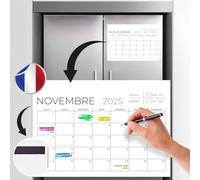Finoly Calendario Magnetico Frigorifero Luglio 25 Dicembre 26 in Francese | Calendario 2025/2026 Frigorifero | Mensile Planner Magnetico (Minimalista)