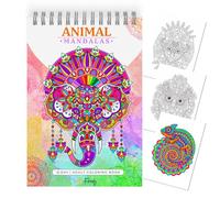 Finoly Libro Mandala da colorare Adulti Magical Patterns 30 llustrazioni Originali | Libri mandala da Colorare per Adulti A4 | Album Mandala da Colorare Carta Premium | Rilegatura a Spirale (Giorno)
