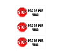 Finoly Stop Pub - Nessuna pubblicità - Adesivo per cassetta postale Stop Pub - Adesivo per cassetta postale Stop Pub - Cassetta postale senza pubblicità - Adesivo Stop Pub (3)