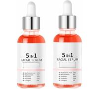 Finones Skin Vitamin Serum, siero antirughe, lifting e rassodante 5 in 1 per viso e corpo, nutriente e idratante con acido ialuronico,2pcs