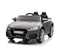 FINOOS Macchina Elettrica Per Bambini A.U.D.I. TTRS 12V Auto elettrica Bambini, con Telecomando 2,4 GHz, Batteria: 12V4.5AH, 2 x Motore 30 Watt (Grigio)