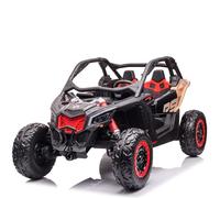 FINOOS Macchina Elettrica per Bambini Can-Am Maverick 24V Fuoristrada 2 Posti Maxi Buggy, 4x 200W Motore con Telecomando e Ampio Sedile, Batteria: 24V7AH, 3-8 anni (RS-Versione)