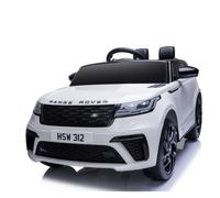 FINOOS Macchina elettrica per bambini Range Rover Velar - licenziata - con Telecomando RC - Auto elettrica per bambino (Bianco)