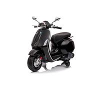 FINOOS Vespa Sprint - Monopattino elettrico per bambini, da 2 a 5 anni, 5 km/h, luce LED, suono (nero)