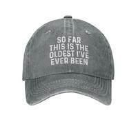 Finora Questa È La più Vecchia Volta Che Sono Mai Stato Cappellino da Berretto da Baseball Casual Chapeus Protezione Solare Unisex Berretto da Baseball per Tennis Adulto Running