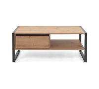 Finori - Tavolino da Salotto Denver 55 Rovere Artigianale e Antracite