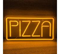 FINOTI Pizza insegne Neon luci per Ristorante caffetteria Bar Pub Negozio Aziendale vetrina LED Pizza Luce Neon insegna Cucina Camera da Letto Stanza dei Bambini USB con Interruttore,A