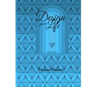 Finouss Planner - Non daté - A4 - semainier vertical - 24h - 12 mois - Motif delta bleu: Design your life