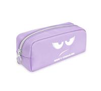 FINPAC Astuccio Scuola con 1 Scomparto, Grande Astucci per Matite, Portamatite Organizzatore per Studenti Ragazze Ragazzi Donne, (Lilla Don't Touch)