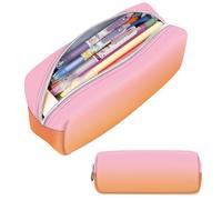 FINPAC Astuccio Scuola con 1 Scomparto, Grande Astucci per Matite, Portamatite Organizzatore per Studenti Ragazze Ragazzi Donne, (Sunset Ombre)