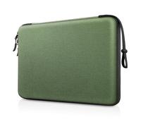FINPAC Custodia rigida per laptop da 14 pollici, compatibile con Acer Chromebook Lenovo, HP, Dell, Acer Notebook Ultrabook, impermeabile, antiurto, verde oliva