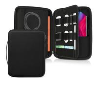 FINPAC Custodia rigida per tablet iPad Pro 12.9 pollici 3rd/4th gen 2018-2020, custodia per custodia elettronica per Microsoft Surface da 12.3", nero