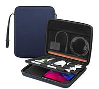 FINPAC Portfolio Borsa per 11" iPad Pro M5/M4 & iPad Air M3/M2 2025-2024, 11" iPad 11 A16 2025, 10,9" iPad Air 5/iPad 10, Tablet Idrorepellente Rigida Custodia con Organizer Supporto per Accessori