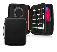 FINPAC Portfolio Borsa per 13" iPad Air M4 2026 M3 M2 & iPad Pro M4, 12.9" iPad Pro, 13" Surface Laptop, 12" Surface Pro, Tablet Idrorepellente Rigida Custodia con Organizer Supporto per Accessori